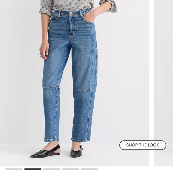 LOFT Relaxed Fit Light Blue Jeans - Picture 9 of 10